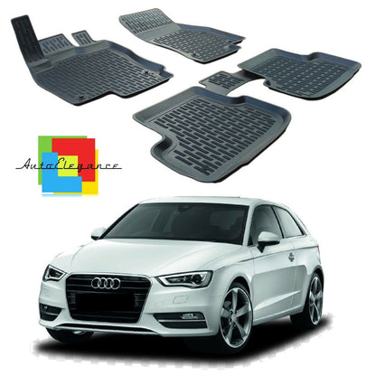 SET OF CUSTOM RUBBER CAR INTERIOR MATS AUDI A3 8V 2012-2020 0032