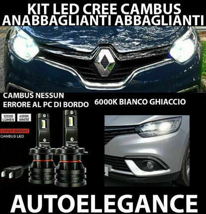 RENAULT CAPTUR LAMPADE ANABBAGLIANTI ABBAGLIANTI LED 16.000LM CAMBUS 0032