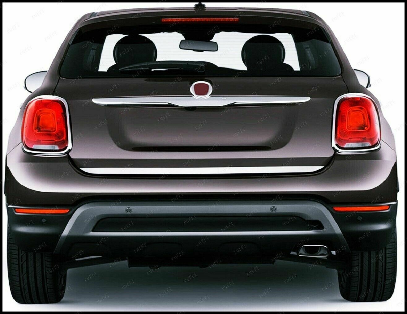 CROMATURA SOTTO BAGAGLIAIO FIAT 500X 2014+ ACCIAIO INOX ADESIVO 0032 AUTOELEGANCERICAMBI