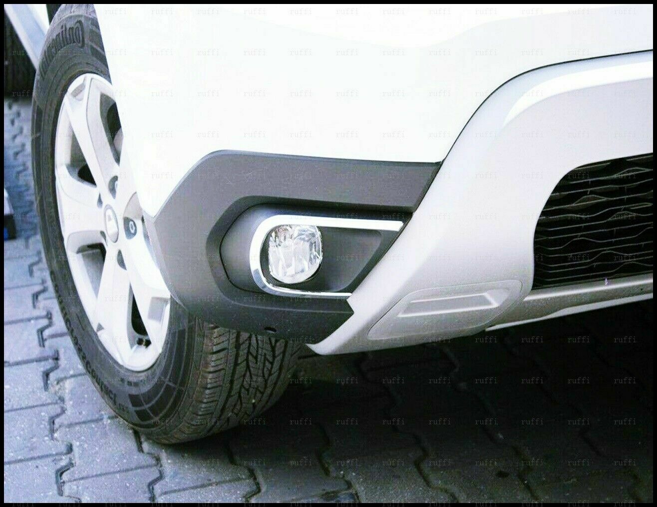 CROMATURA CORNICE FENDINEBBIA DACIA DUSTER 2018+ ACCIAIO INOX ADESIVO 0032 AUTOELEGANCERICAMBI