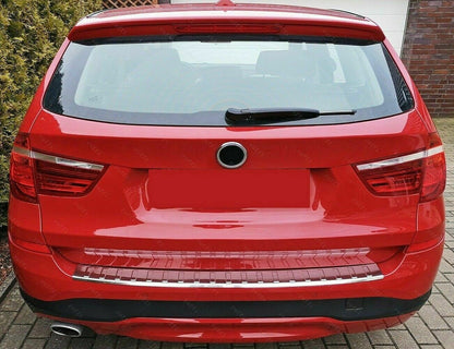 CROMATURA PROTEZIONE PARAURTI POSTERIORE BMW X3 F25 2010-2017 INOX ADESIVO 0032 AUTOELEGANCERICAMBI