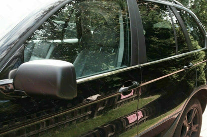 CROMATURA CORNICI FINESTRINI 6PZ BMW X5 E53 2000-2006 INOX ADESIVO 0032 AUTOELEGANCERICAMBI