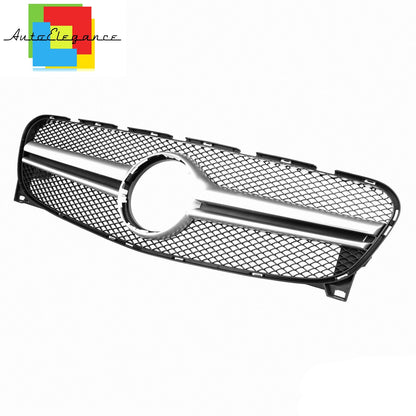 FRONT GRILLE GLA W156 X156 2013-2016 AMG LOOK SATIN BLACK HONEYCOMB NEWS