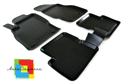 SET OF CAR INTERIOR RUBBER MATS MADE TO MEASURE OPEL CORSA D 2006-2014 0032