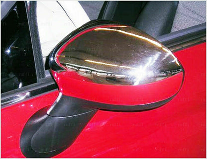 CROMATURA SPECCHIETTI LATERALI FIAT 500 500C 500/595/695 INOX ADESIVO 0032 AUTOELEGANCERICAMBI