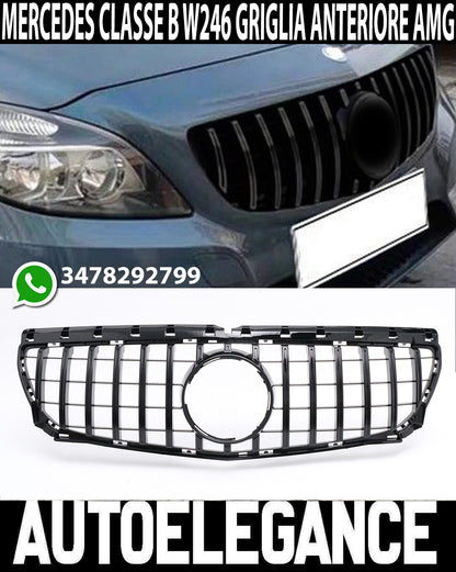 MERCEDES B W246 2011-2014 FRONT GRILLE AMG GTR LOOK GLOSS BLACK