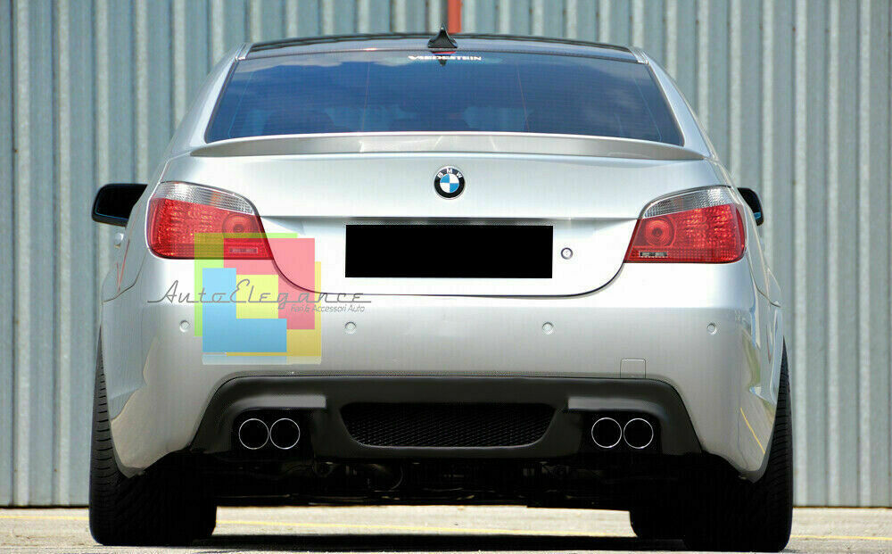 UNDER BUMPER DUAL EXHAUST BMW 5 SERIES E60 E61 REAR DIFFUSER M5 ABS