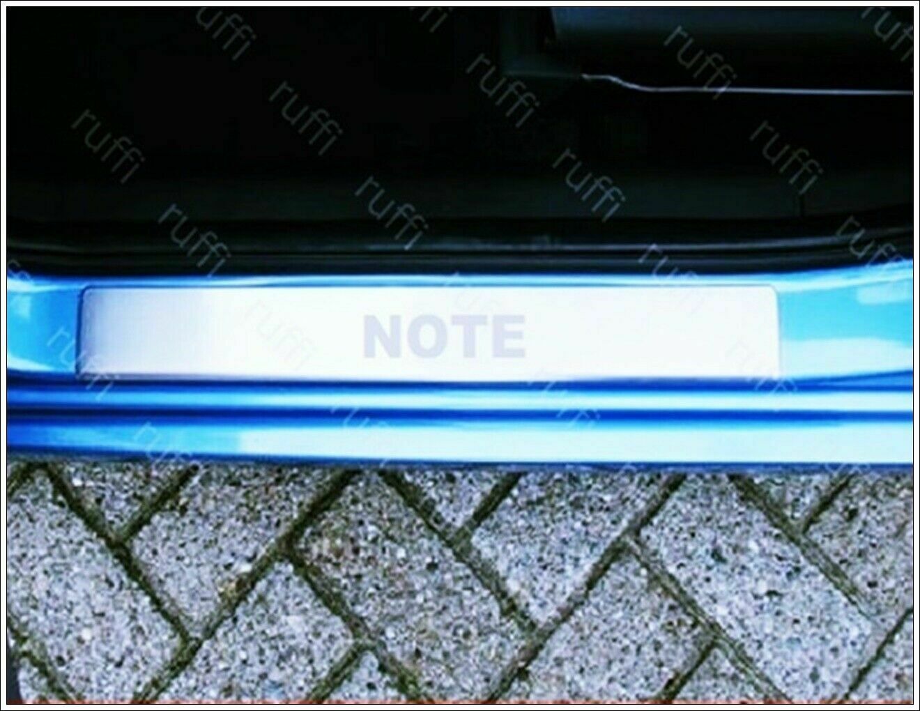 CROMATURA BATTITACCO PORTE NISSAN NOTE E11 2006-2013 ACCIAIO INOX ADESIVO 0032 AUTOELEGANCERICAMBI