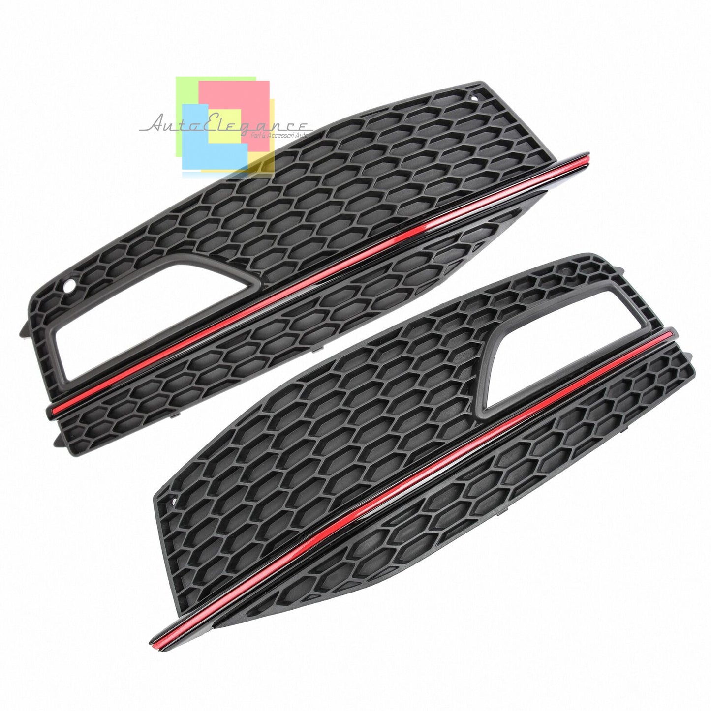 AUDI A4 B8 2012-2015 LIFT GRIGLIE FENDINEBBIA BORDO ROSSO PARAURTI SLINE AUTOELEGANCERICAMBI