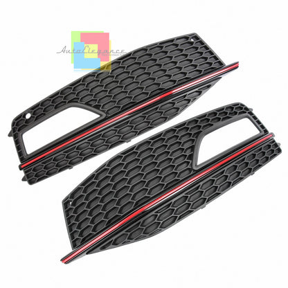 AUDI A4 B8 2012-2015 LIFT GRIGLIE FENDINEBBIA BORDO ROSSO PARAURTI SLINE AUTOELEGANCERICAMBI