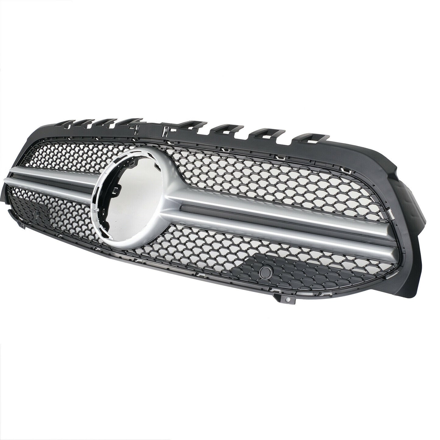 FRONT GRILLE MERCEDES A CLASS W177 AMG LOOK A35 SATIN PROFILE ABS