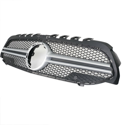 FRONT GRILLE MERCEDES A CLASS W177 AMG LOOK A35 SATIN PROFILE ABS