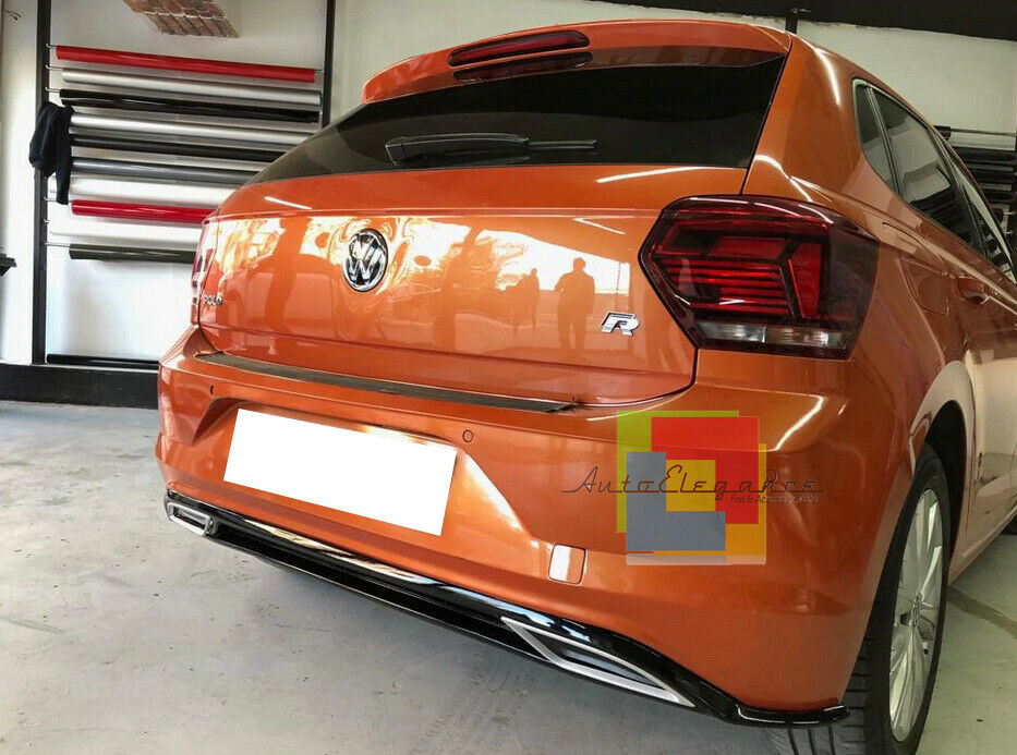 VW POLO AW1 REAR DIFFUSER UNDER BUMPER RLINE DESIGN