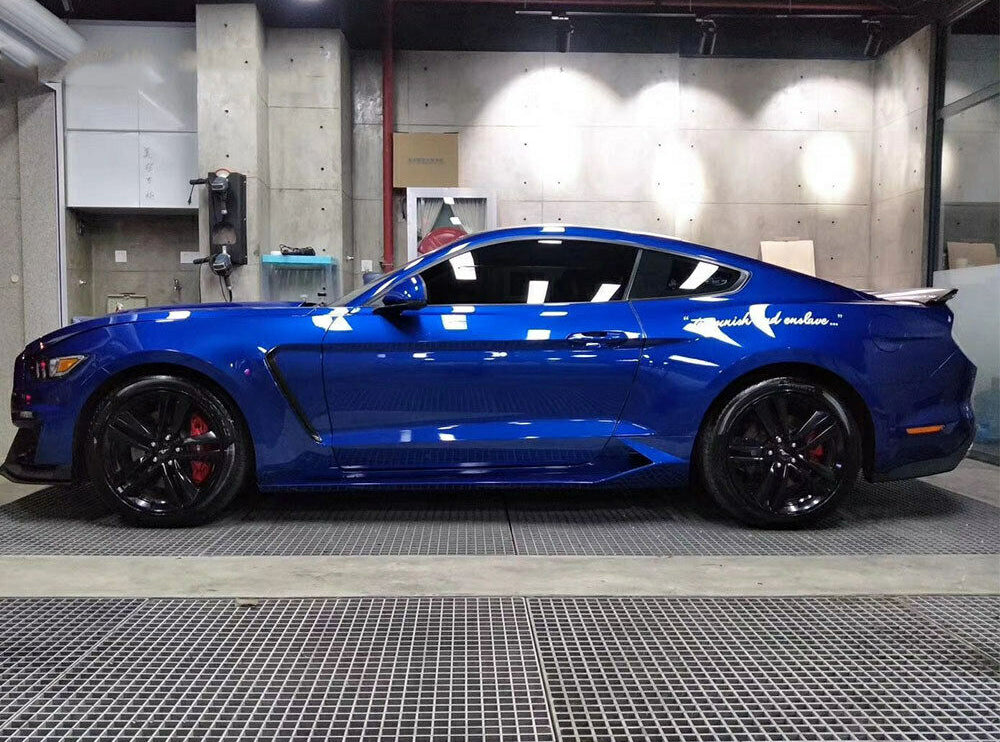 FORD MUSTANG 2015-2017 PARAFAGHI LATERALI DESIGN GT350 CON PRESA D'ARIA