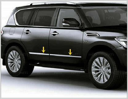 CROMATURA FASCE LATERALI PORTIERE NISSAN PATHFINDER III R51 INOX ADESIVO 0032 AUTOELEGANCERICAMBI