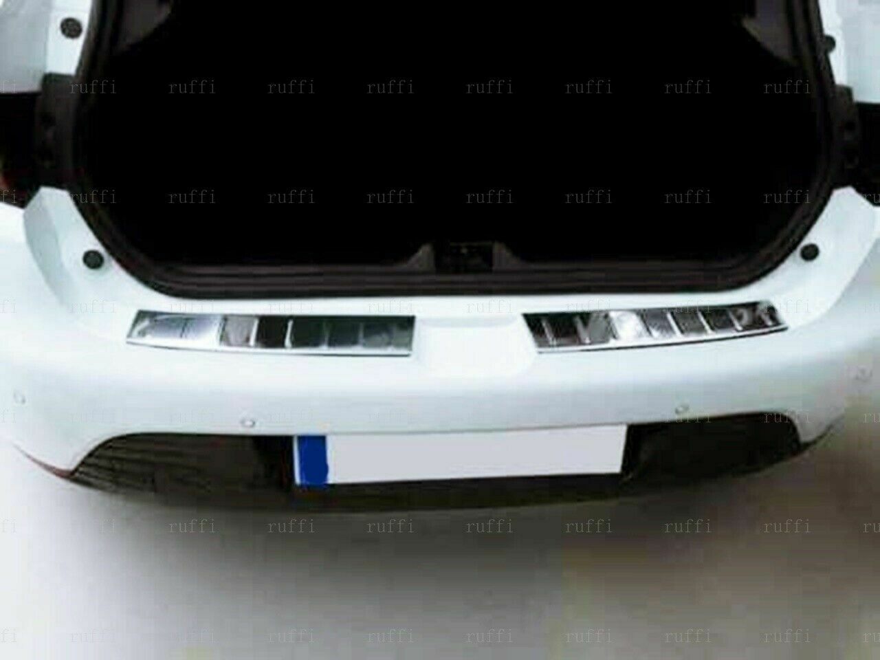 CROMATURA PROTEZIONE PARAURTI POSTERIORE RENAULT CLIO IV BH INOX ADESIVO 0032 AUTOELEGANCERICAMBI