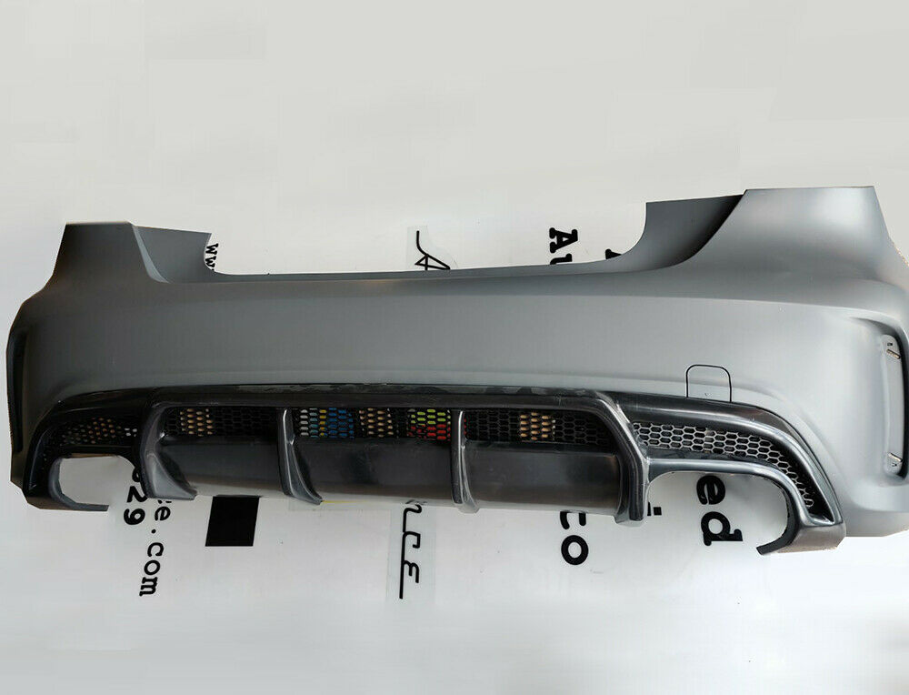 MERCEDES A-CLASS W176 2012-2018 AMG B REAR BUMPER + CHROME TIPPER