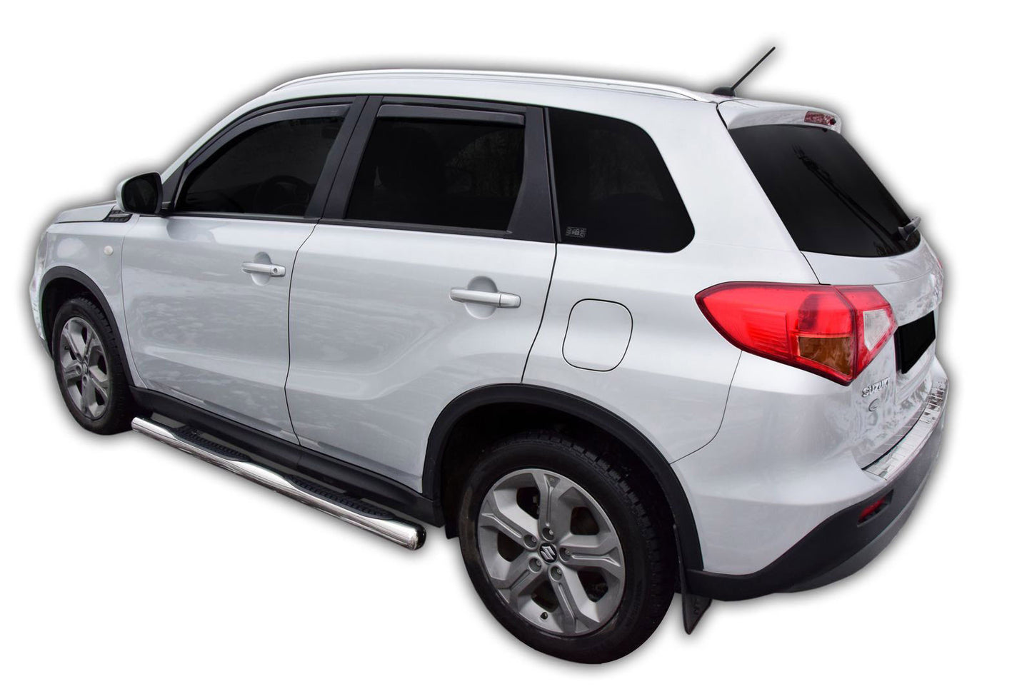 SUZUKI VITARA 2015+ STAINLESS STEEL TUBULAR SIDE STEPS UNDER DOOR