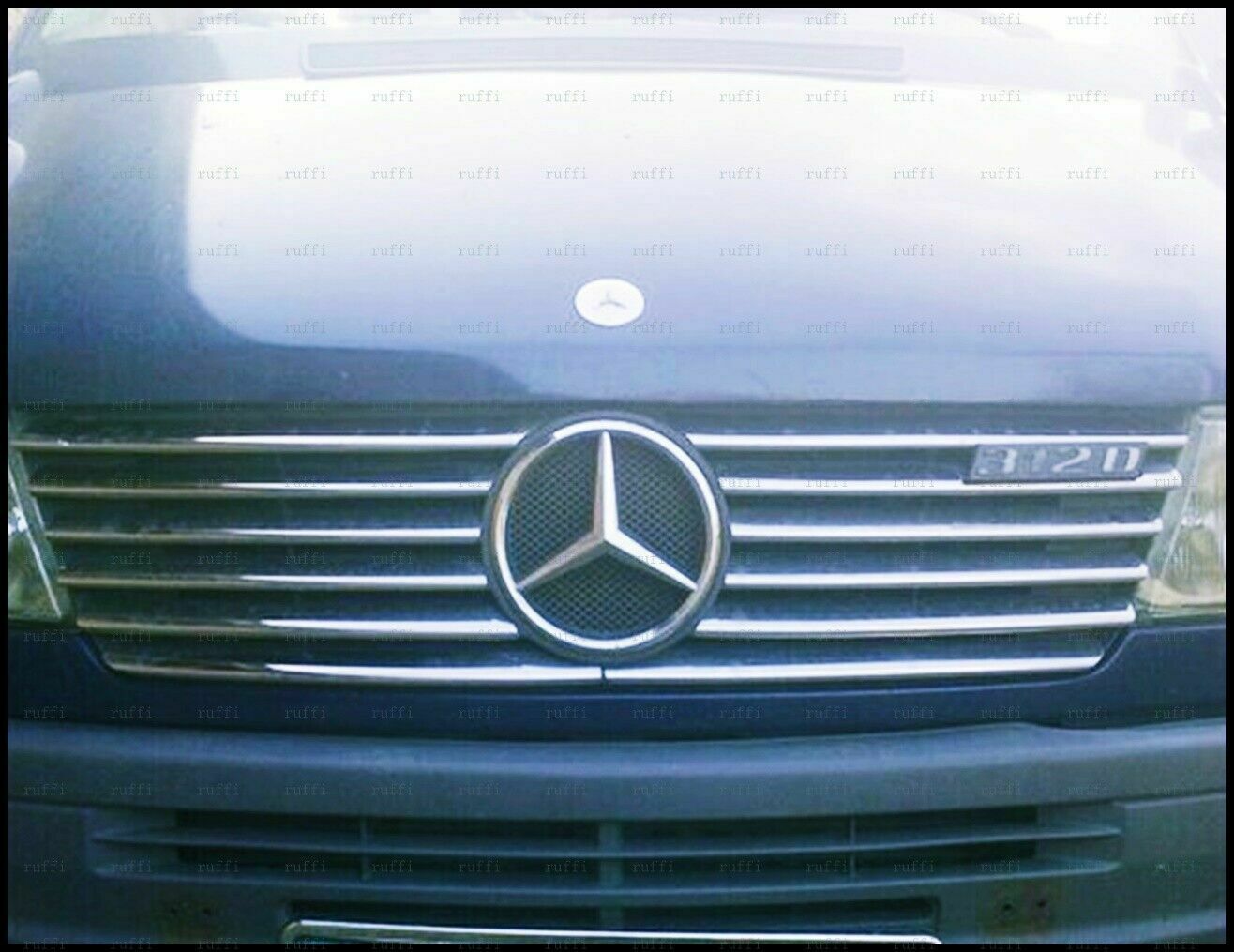 CROMATURA GRIGLIA FRONTALE 12PZ MERCEDES SPRINTER W901 95-00 INOX ADESIVO 0032 AUTOELEGANCERICAMBI