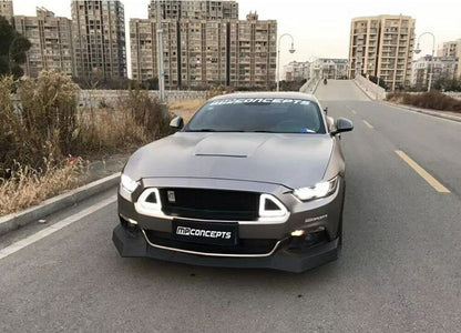 FORD MUSTANG 2015-2017 COFANO ANTERIORE DESIGN GT350 SPORTIVO CON PRESA D'ARIA