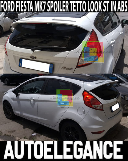 FORD FIESTA VI MK7 2008 AL 2017 SPOILER SUL TETTO POSTERIORE & TERZO STOP - ABS