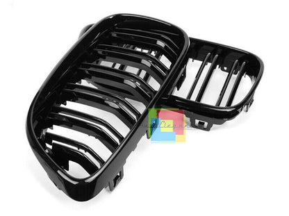 FRONT GRILLE M DOUBLE BAND BMW 2 SERIES F22 F23 2014-2016 GLOSS BLACK