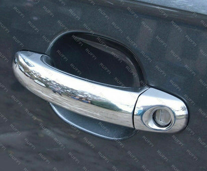 CROMATURA MANIGLIE 4 PORTE AUDI Q7 4L 2006-2011 ACCIAIO INOX ADESIVO 0032 AUTOELEGANCERICAMBI