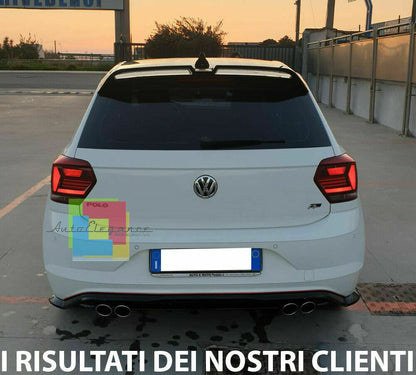 SPOILER POSTERIORE TETTO VW POLO AW1 DAL 2017+ ABS ALETTONE R/RLINE 0032