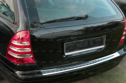 CROMATURA PROTEZIONE PARAURTI POST. MERCEDES W203 S203 2000-07 INOX ADESIVO 0032 AUTOELEGANCERICAMBI