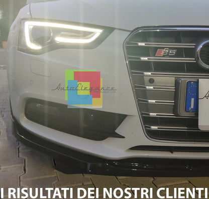 AUDI A5 FACELIFT LAMA SOTTO PARAURTI ANTERIORE IN ABS LOOK RS5 SPLITTER LIP AUTOELEGANCERICAMBI