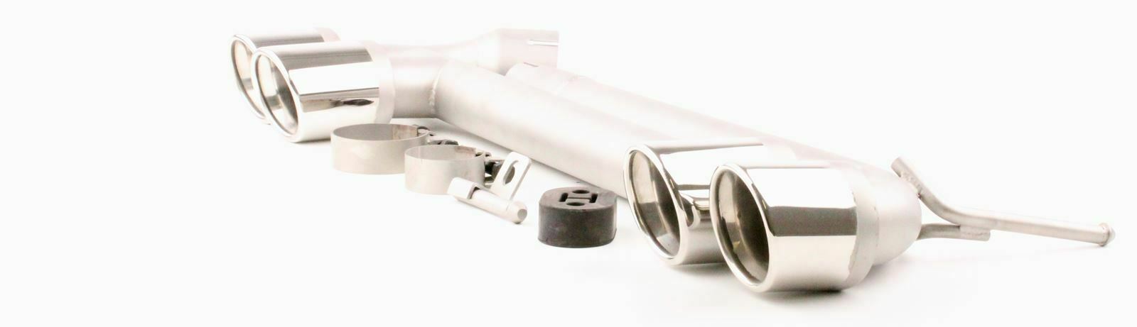 BMW SERIE 3 F30 F31 2011+ TERMINALI DOPPIO SCARICO M3 LOOK ACCIAIO INOX AUTOELEGANCERICAMBI