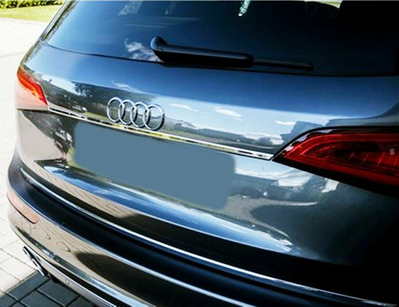 CROMATURA BAGAGLIAIO AUDI Q5 8R 2008-2016 ACCIAIO INOX ADESIVO 0032 AUTOELEGANCERICAMBI