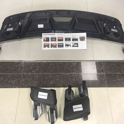 FORD MUSTANG 2015-2017 DIFFUSORE SPORTIVO CON TERMINALI DESIGN GT