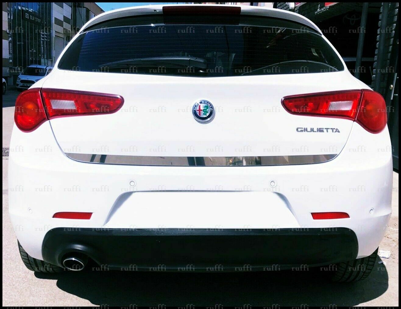 CROMATURA BAGAGLIAIO ALFA ROMEO GIULIETTA 2010+ ACCIAIO INOX ADESIVO 0032 AUTOELEGANCERICAMBI