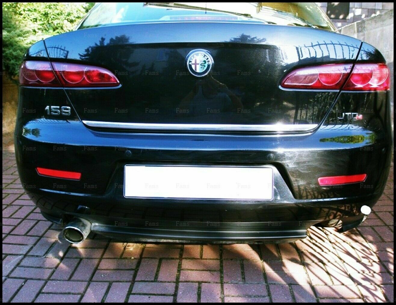 CROMATURA BAGAGLIAIO ALFA ROMEO 159 2005+ ACCIAIO INOX ADESIVO 0032 AUTOELEGANCERICAMBI