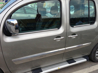 CROMATURA CORNICI FINESTRINI 4PZ MERCEDES CITAN 2012+ INOX ADESIVO 0032 AUTOELEGANCERICAMBI