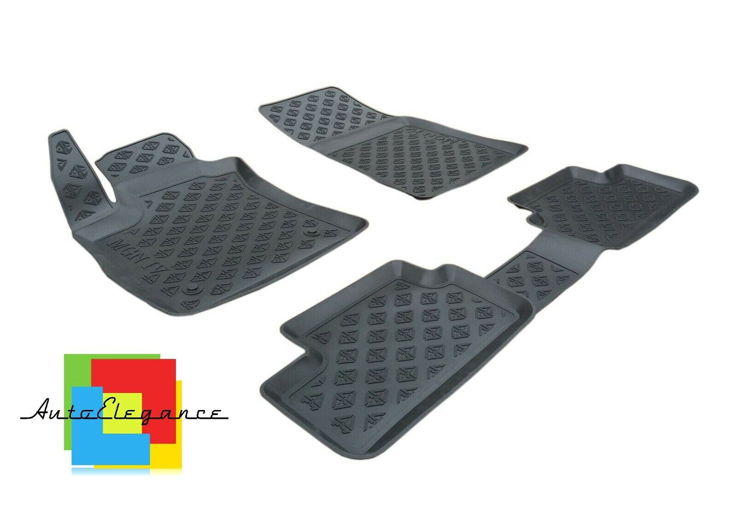 SET OF CUSTOM RUBBER CAR INTERIOR MATS FOR RENAULT MEGANE IV 2016+ 0032