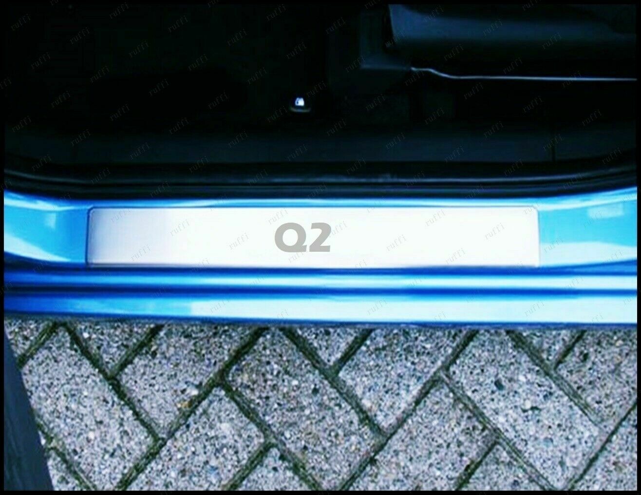 CROMATURA BATTITACCO 4 PORTE AUDI Q2 GA 2016+ ACCIAIO INOX ADESIVO 0032 AUTOELEGANCERICAMBI
