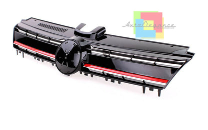 VW GOLF 7 VII 2012-2017 FRONT GRILLE R400 LOOK RED PROFILE 