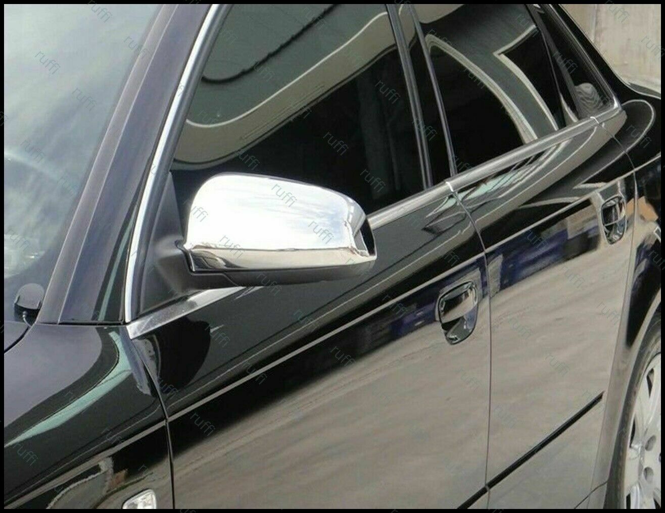 CROMATURA SPECCHIETTI LATERALI AUDI A3 S3 RS3 8P 2003-2008 INOX ADESIVO 0032 AUTOELEGANCERICAMBI
