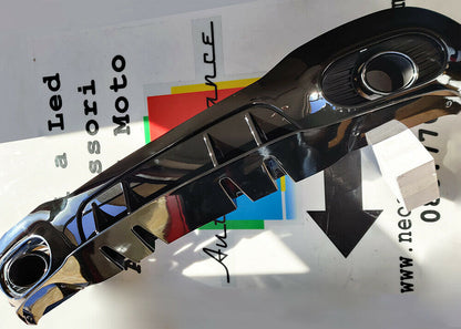 MERCEDES A-CLASS W177 HB 2018+ REAR DIFFUSER UNDER BUMPER AMG TIPPER A35