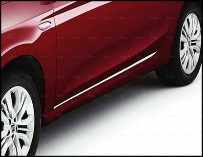 CROMATURA FASCE LATERALI PORTIERE 4PZ FIAT TIPO 2015+ ACCIAIO INOX ADESIVO 0032 AUTOELEGANCERICAMBI