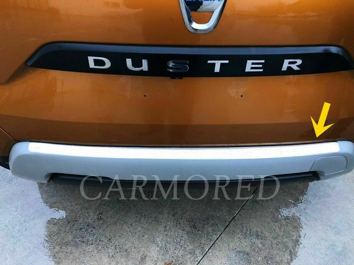 CROMATURA PROTEZIONE PARAURTI POSTERIORE DACIA DUSTER 2018+ INOX ADESIVO 0032 AUTOELEGANCERICAMBI
