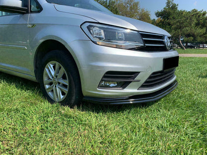 UNDER FRONT BUMPER VW CADDY IV 2015+ ABS GLOSSY BLACK SPLITTER 0208