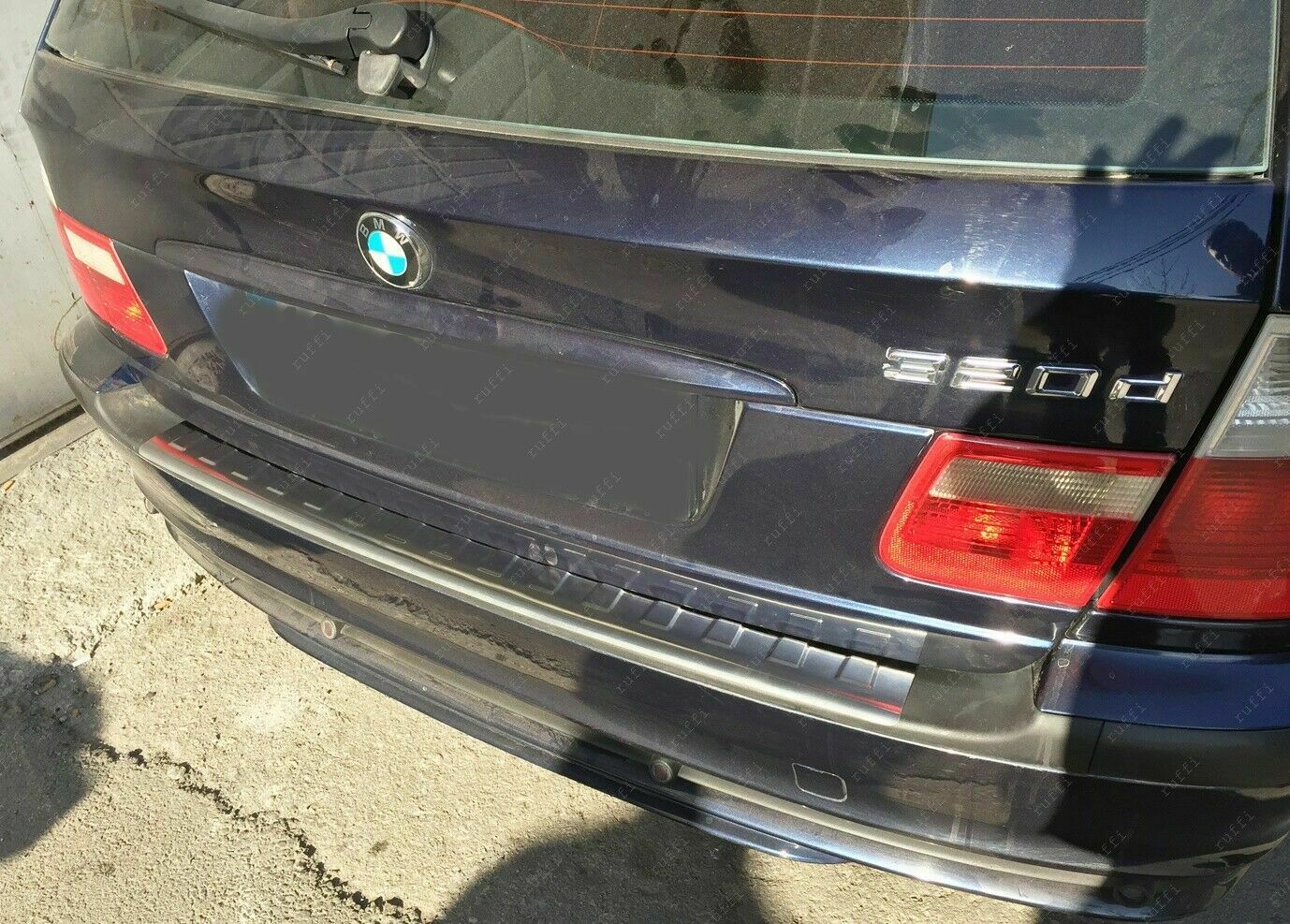 CROMATURA PROTEZIONE PARAURTI POSTERIORE BMW 3 E46 1998-2007 INOX ADESIVO 0032 AUTOELEGANCERICAMBI