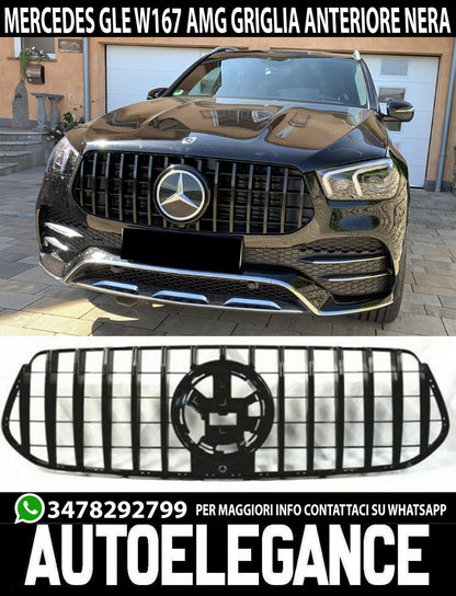 MERCEDES GLE AMG C167 W167 2019+ GRIGLIA ANTERIORE NERA LOOK AMG