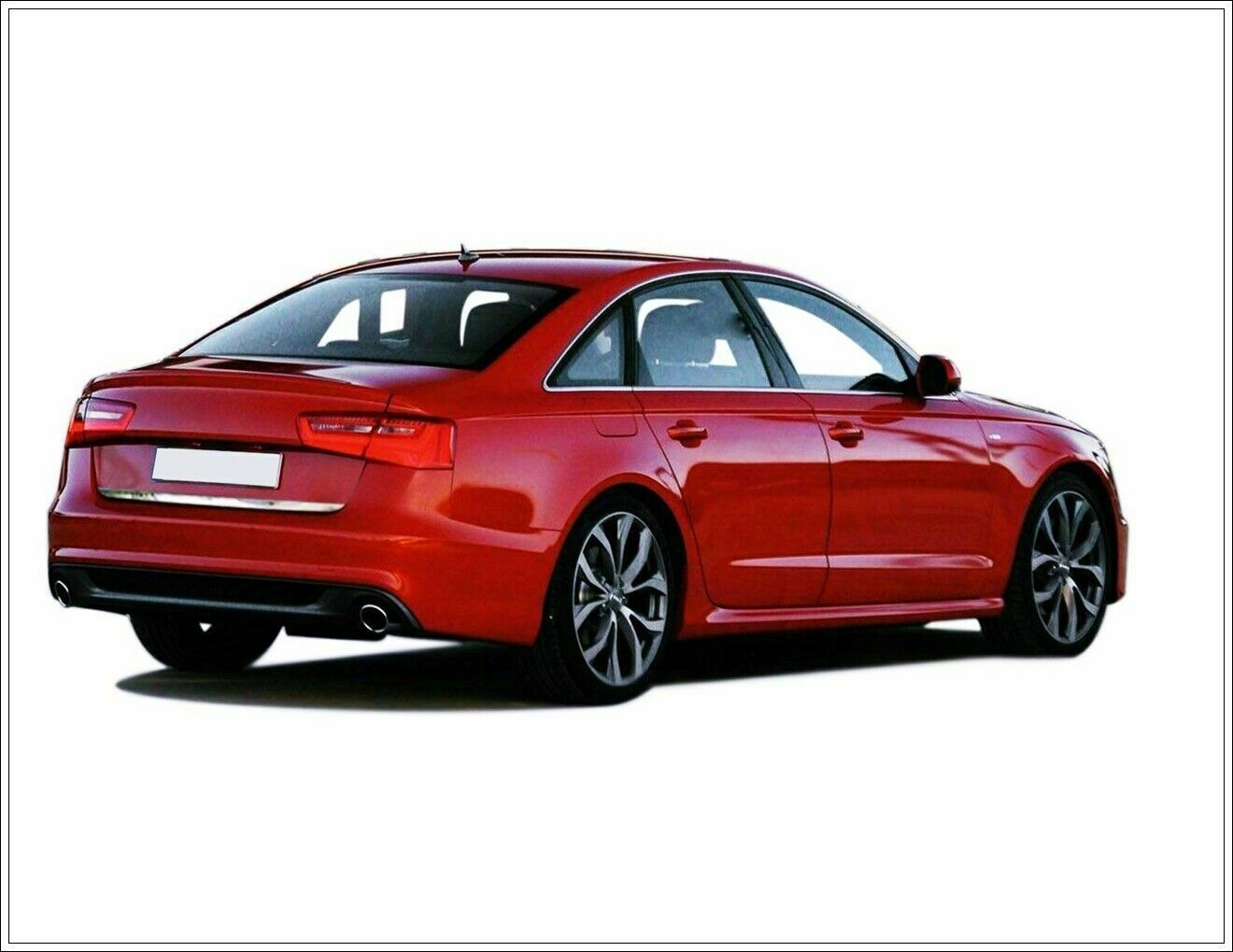 CROMATURA BAGAGLIAIO AUDI A6 C7 2010-2018 ACCIAIO INOX ADESIVO 0032 AUTOELEGANCERICAMBI