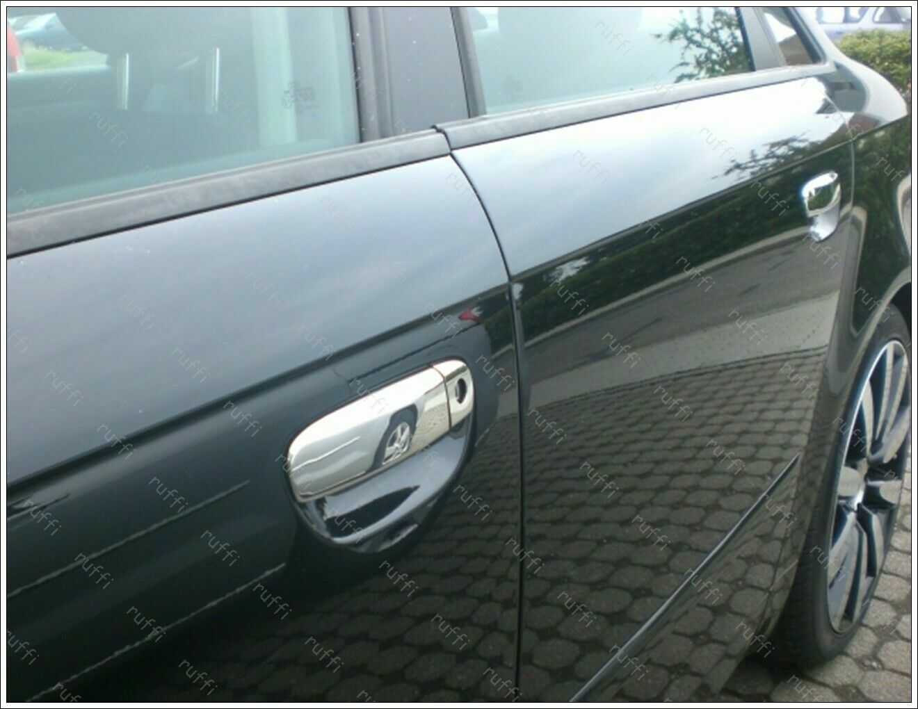 CROMATURA MANIGLIE 4 PORTE AUDI A6 C5 1997-2005 ACCIAIO INOX ADESIVO 0032 AUTOELEGANCERICAMBI