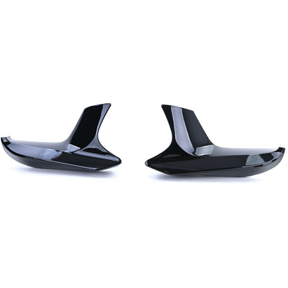 BMW 5 SERIES G30 G31 2015+ FRONT BUMPER SPLITTER GLOSSY BLACK MUSTACHE