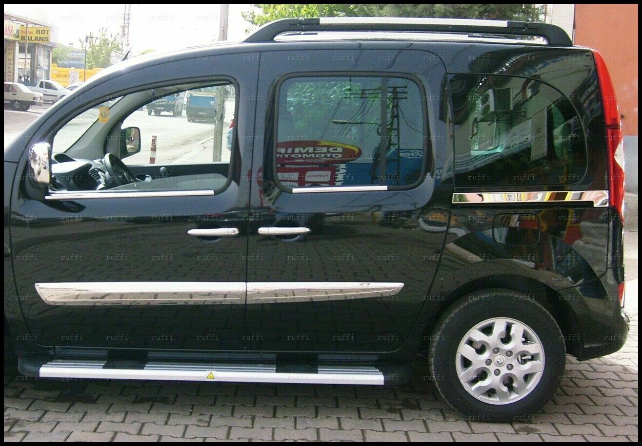 CROMATURA FASCE PORTIERA SCORREVOLE 2PZ MERCEDES CITAN 2012+ INOX ADESIVO 0032 AUTOELEGANCERICAMBI